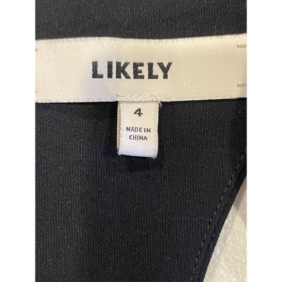 Likely Womens Maxi Fishtail Dress Albury Cutout-Back Trumpet Deep V Neck Black 4 - Picture 8 of 10